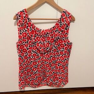 Cabi Floral Sleeveless Blouse